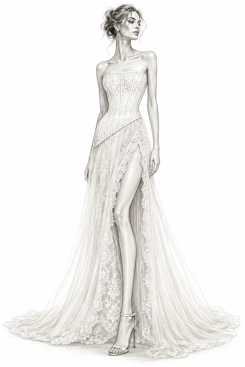 Original designer illustration for Villa Bianca