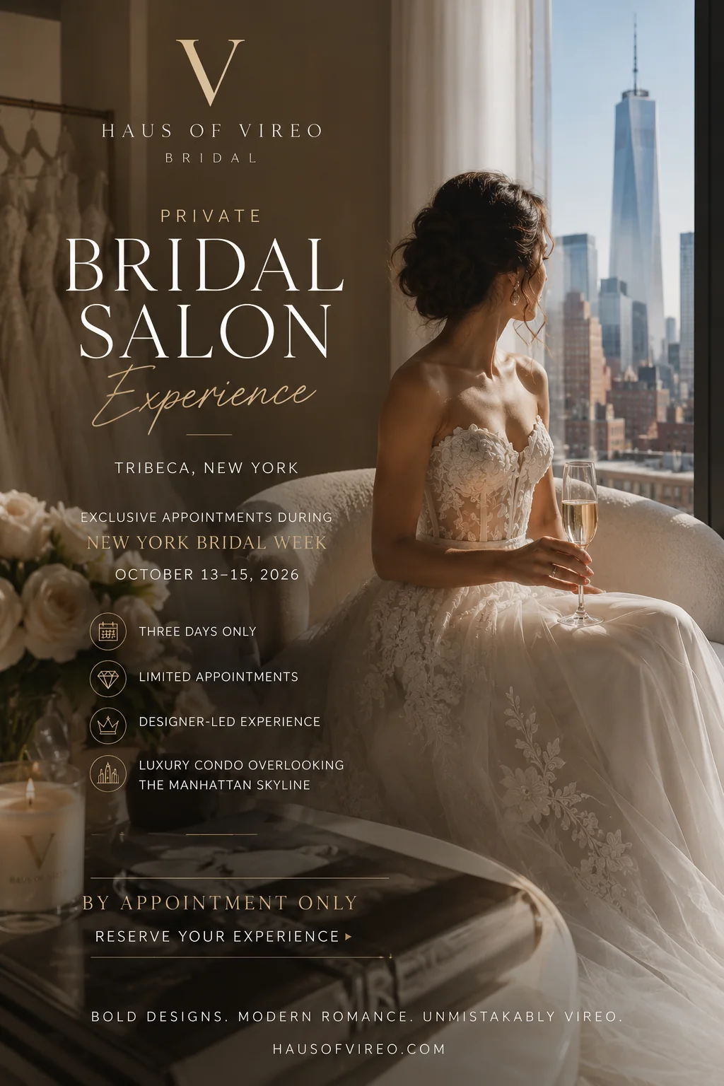 Private bridal salon in Tribeca New York